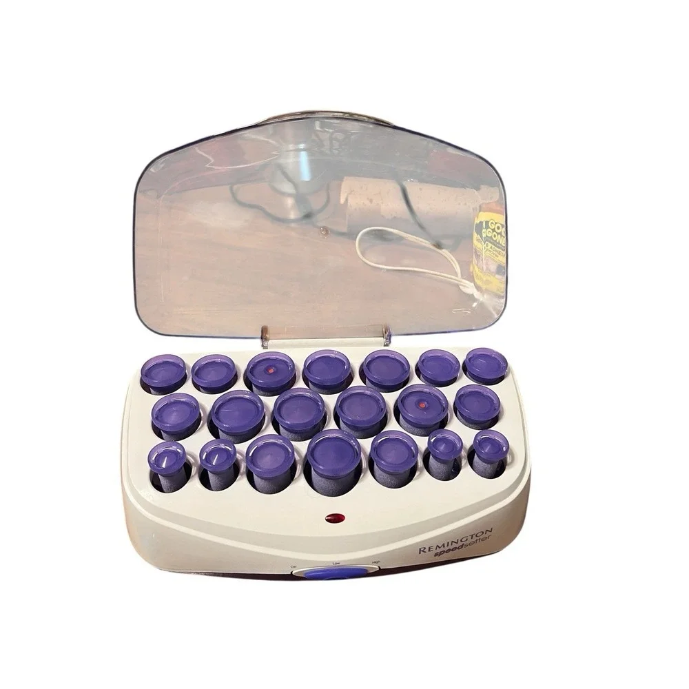 REMINGTON H2001 Speed Setter 20‎ Purple HOT ROLLERS CURLERS - No Clips Velvet - Picture 2 of 6